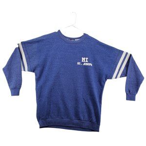 ST. Joseph Shirt Women's Long Sleeve Puffy Lettering Purple Size Extra Large